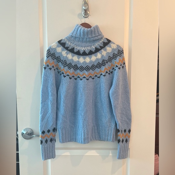 Derek Lam 10 Crosby Diagonal Fair Isle Turtleneck - Picture 8 of 16